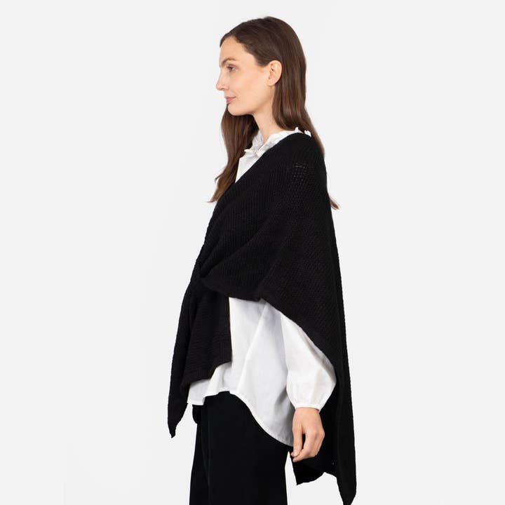 Sarta - Venta al por mayor Cárdigan - Mujer - Rosie Tuck Through Wrap, color negro