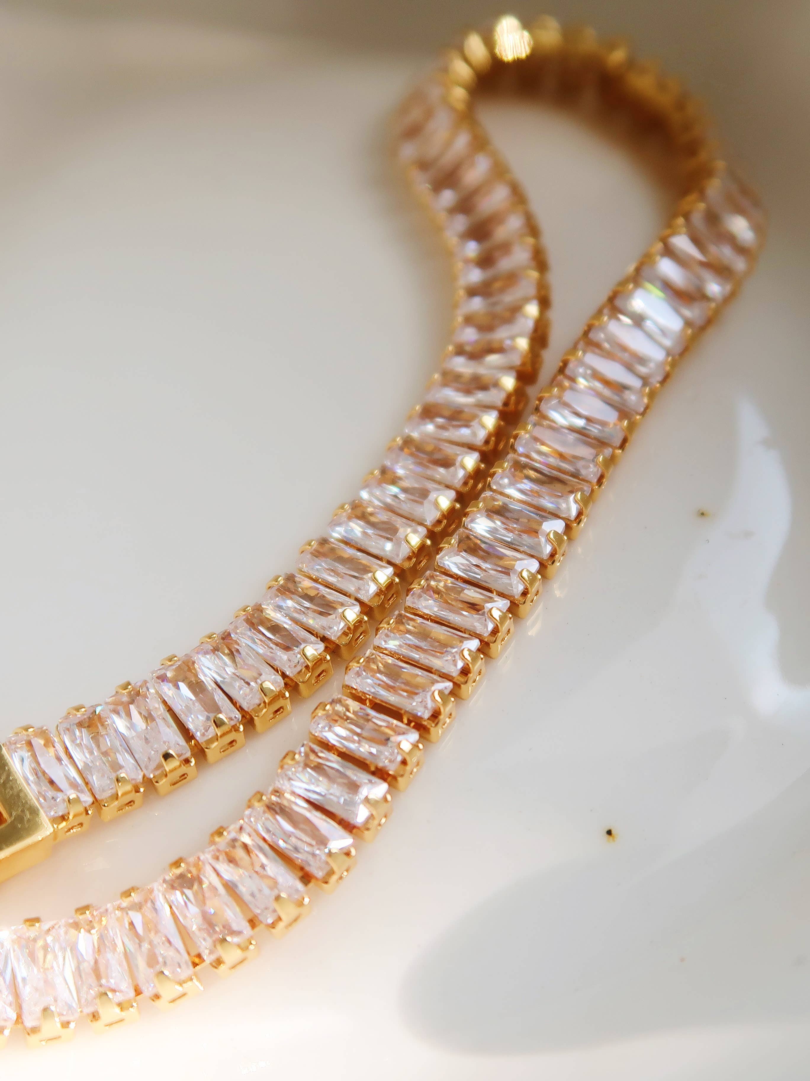 Furano Studio - Wholesale Tennis Bracelet - Non Tarnish Gold Plated Tennis Crystal Bracelet1