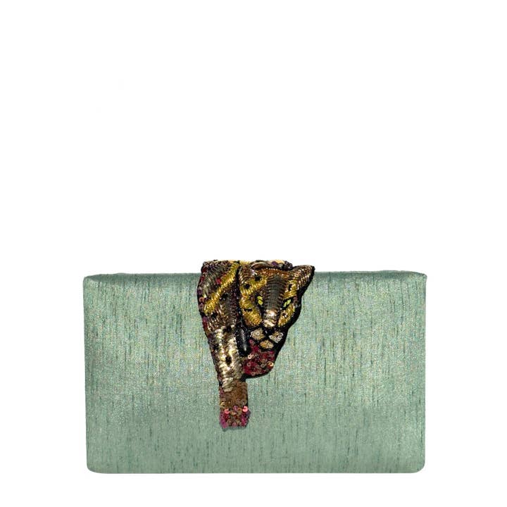 Sage Raaka Clutch for wholesale by Simitri
