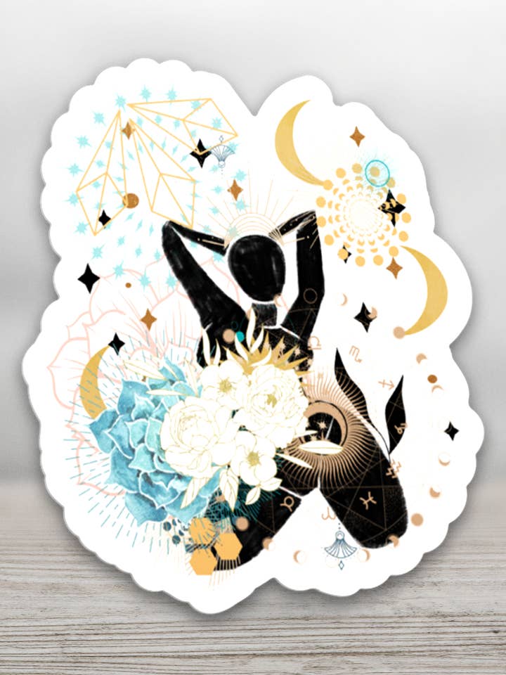 ELLE AUTOCOLLANT STYLE I pour la vente par Soraya Moon Co.