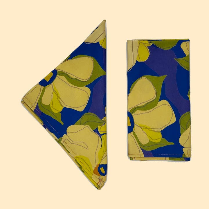 Yellow Pansy Servett med sommartema för wholesale av QuirkyDigs