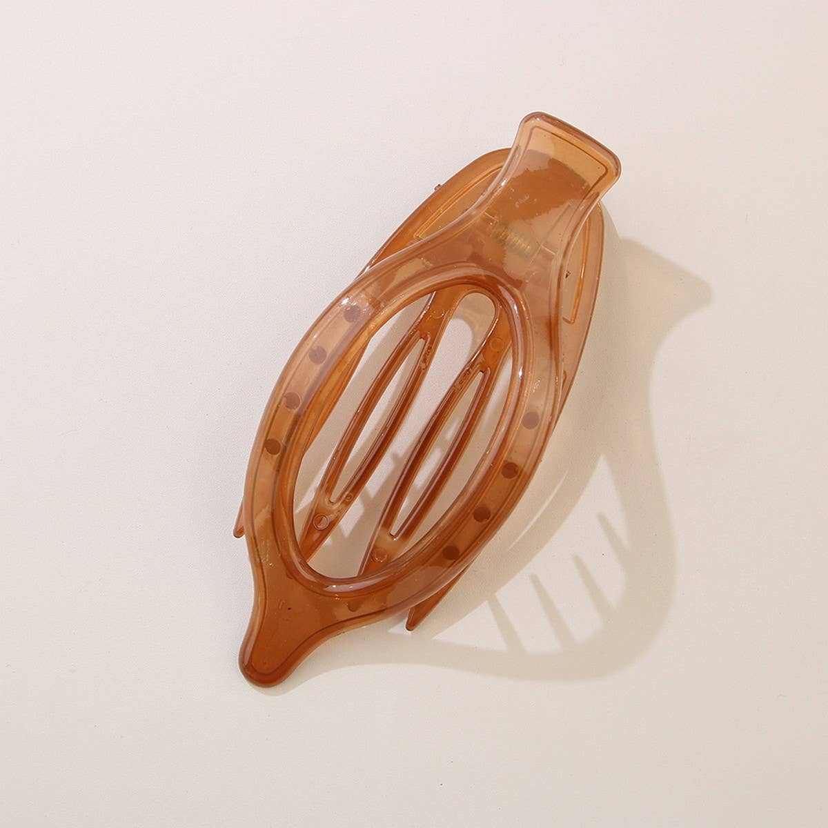 ACCITY - Wholesale Hair Clip - Women's - Glossy Matte Oval Hair Clip-Large Duckbill Style_CWAHA0747924