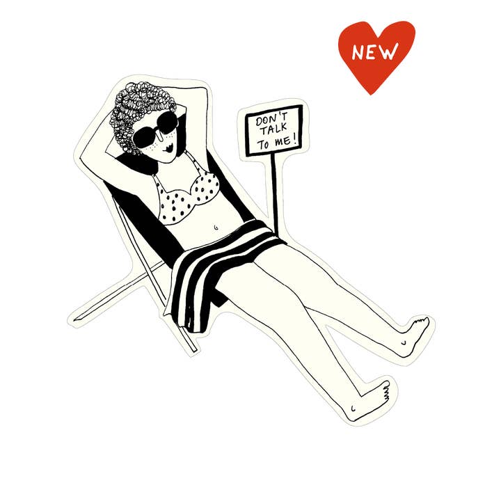 vinyl sticker don't talk to me for wholesale by helen b