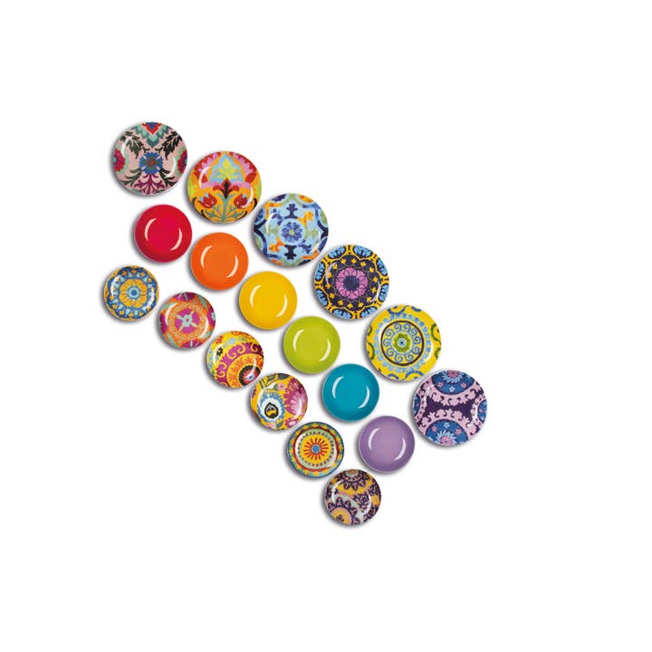 multicolour 18-Piece New Delhi Dinnerware Set for wholesale on Faire1