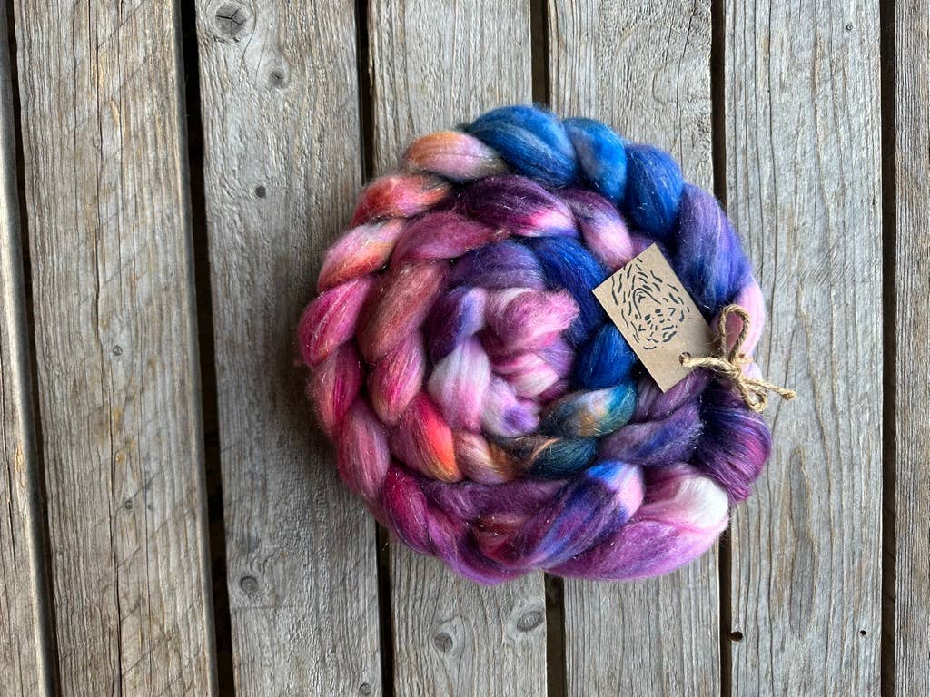 Koigu Wool Designs - Wholesale Yarn - Roving Braid with sparkle3