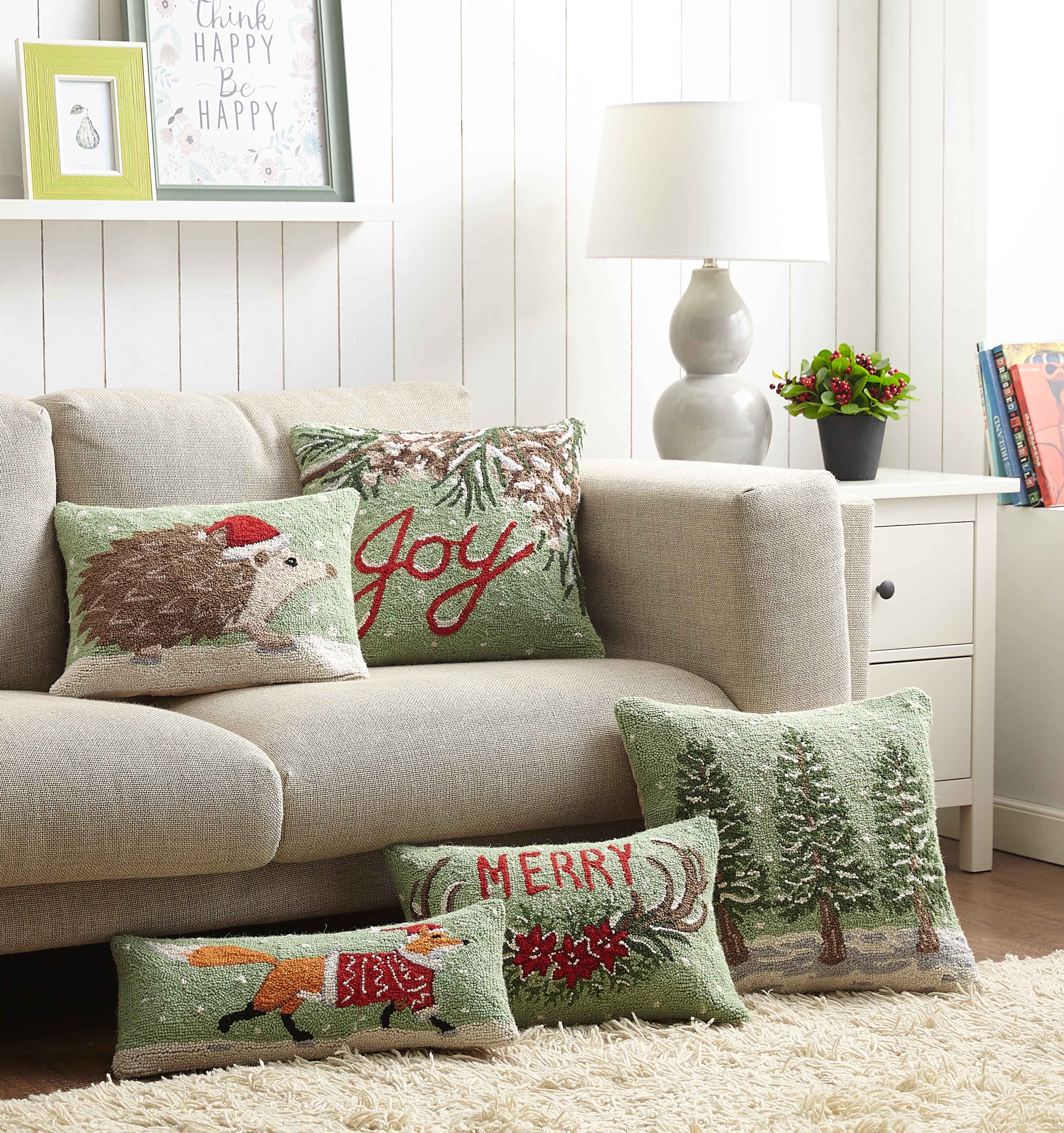 Peking Handicraft - Wholesale Throw/Decorative Pillow - Winter Trees Hook Pillow3