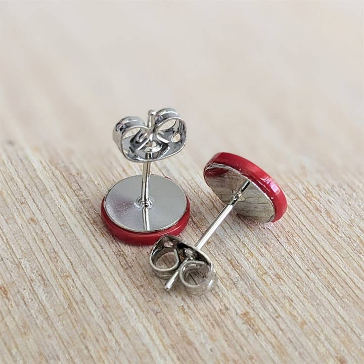 Jenna Scifres Handmade Jewelry - Wholesale Stud/Post Earrings - Cute as a Button Stud Earring Collection6