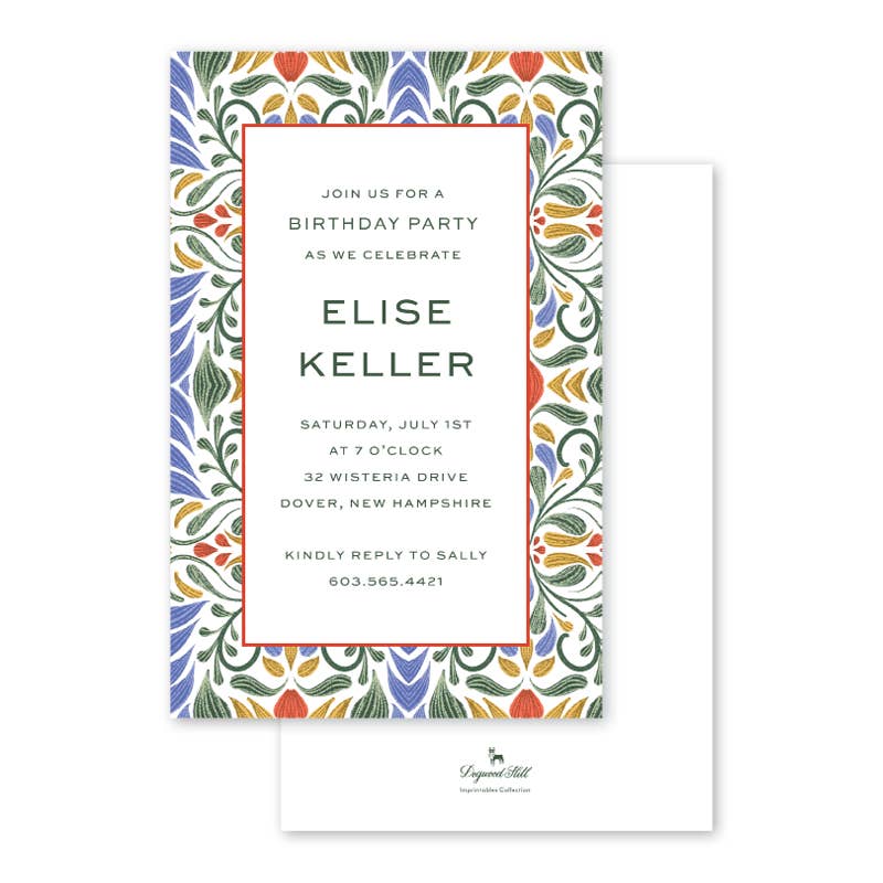 Hacienda Border Boxed Invitation for wholesale by Dogwood Hill