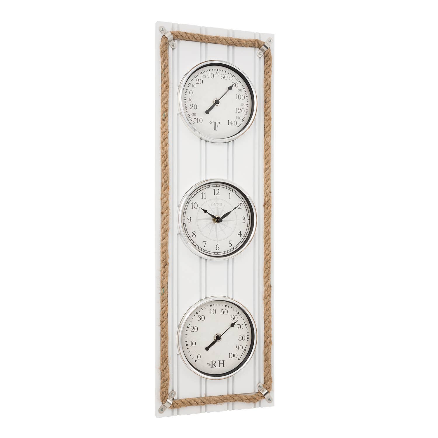 La Crosse Technology, Ltd. - Wholesale Wall Clock - Beadboard Clock with Temperature and Humidity4