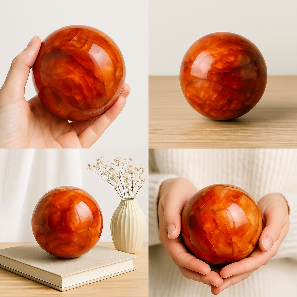 Kreateur Miami - Vente Pierre et cristal de spiritualité - Sphères d'Agate Cornaline – Lot Mixte de 5 KG | Pas de Sélection2