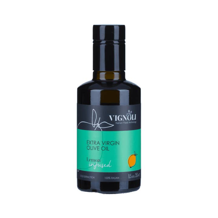Lemon Infused Extra Virgin Olive Oil - 8.45 Fl Oz for wholesale by Vignoli Food