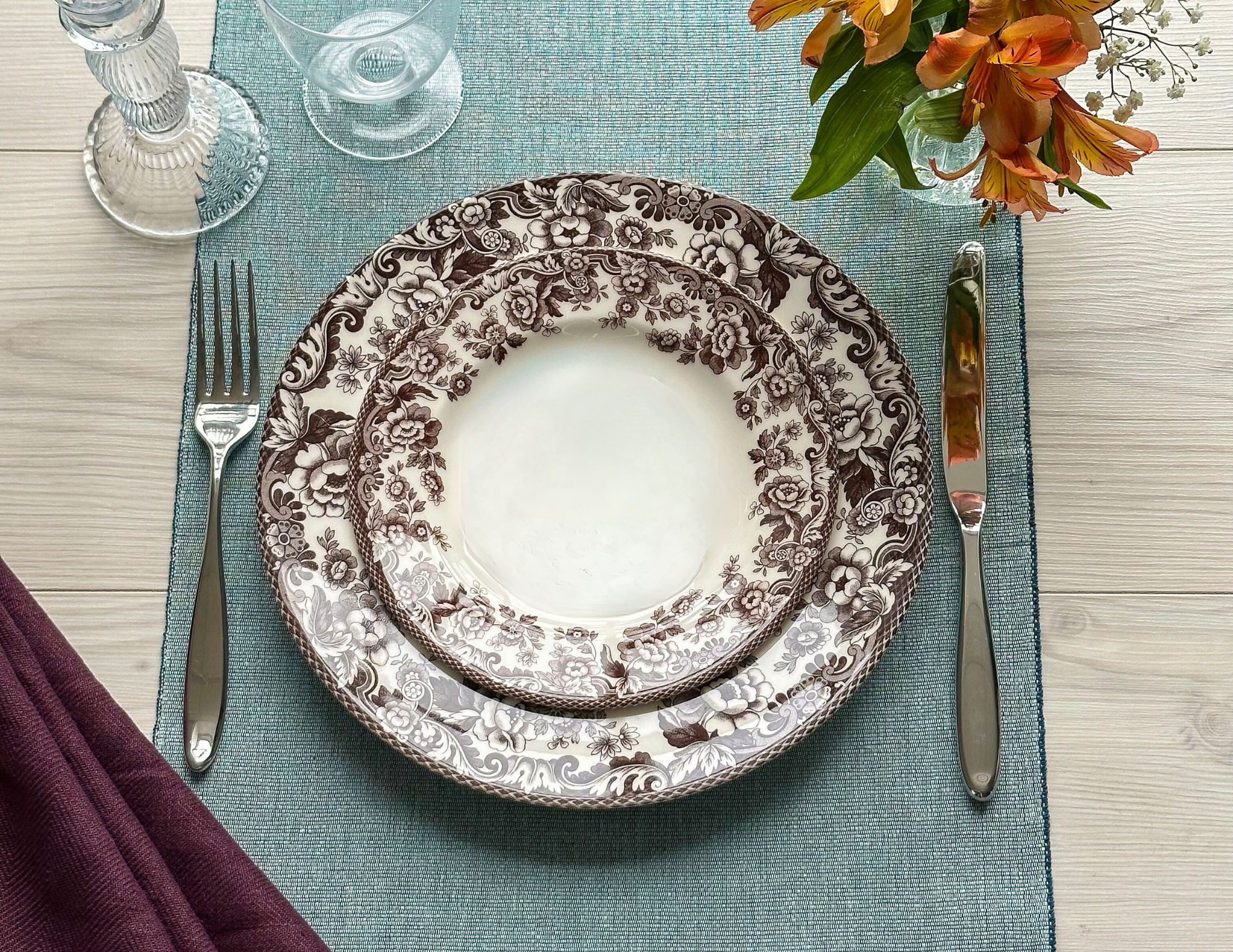 Portmeirion, Spode, Pimpernel, Nacthmann, Wrendale Designs - Wholesale Dinner Plate - Spode Delamere Dinner Plate1