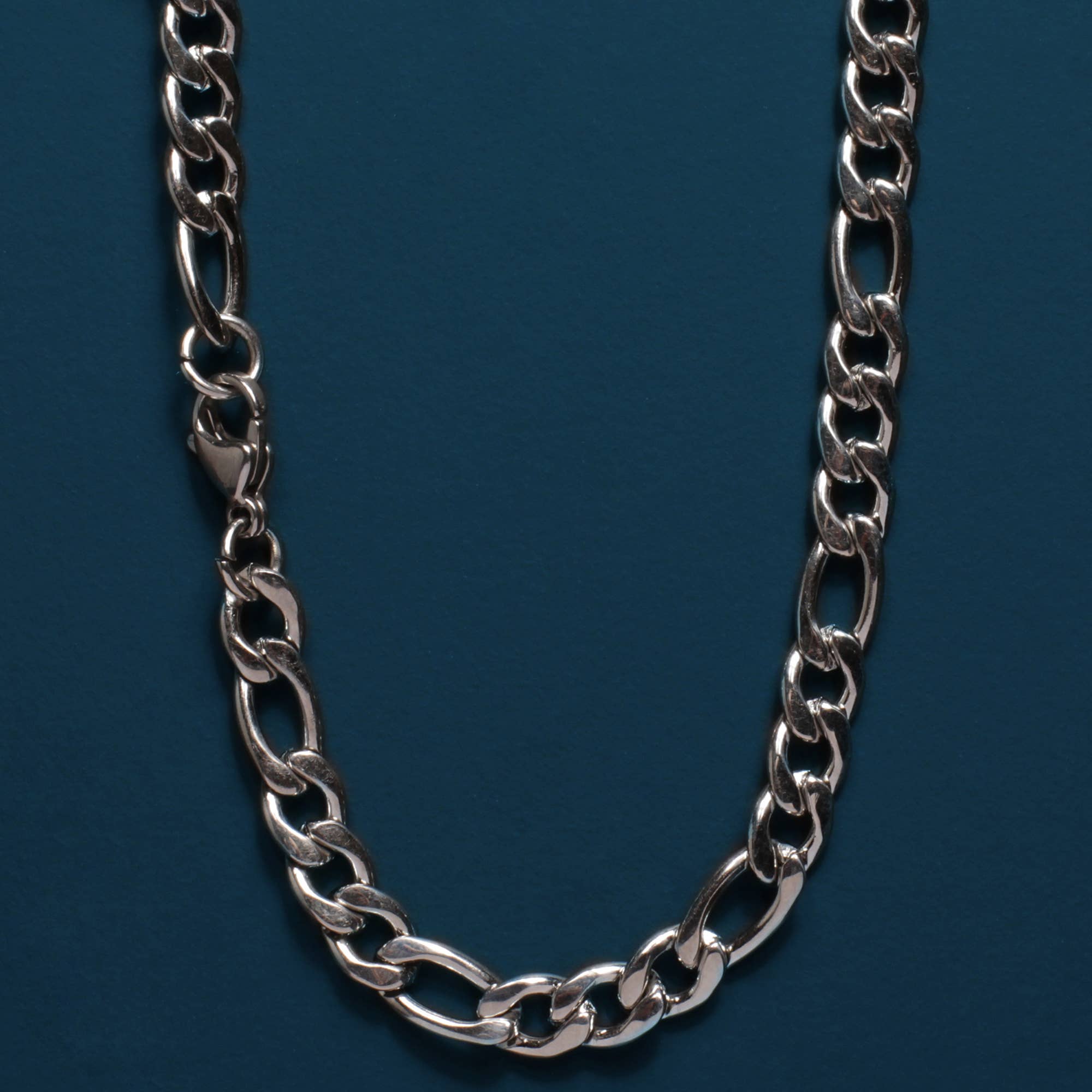 We Are All Smith – Colar de elos e correntes por atacado – Colar de corrente Figaro de aço inoxidável de 7mm para homens2