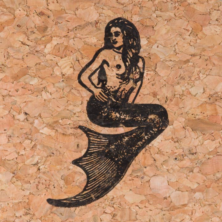 Cuaderno de sirena impreso a mano - Sustainable Cork Journal Eco para venta al por mayor de Resolute Star