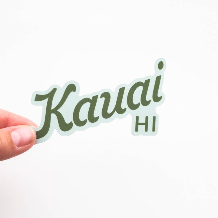 Union Made - Wholesale Sticker - Kauai Lettering Vinyl Sticker - Hawaii