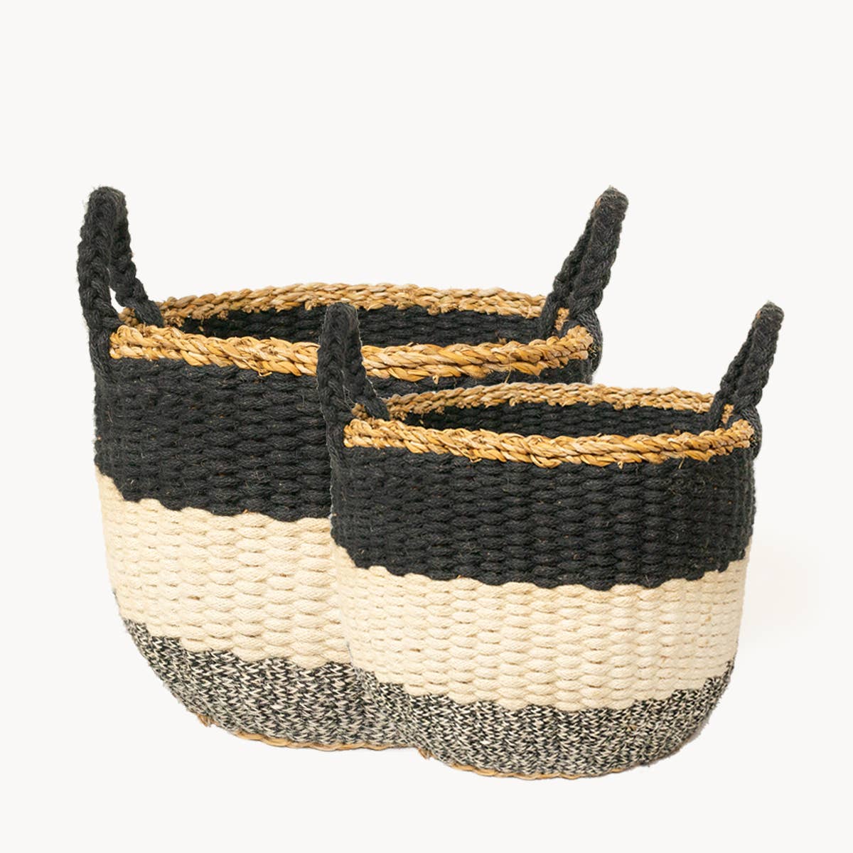 Will & Atlas Tabletop Square Jute Basket in Natural