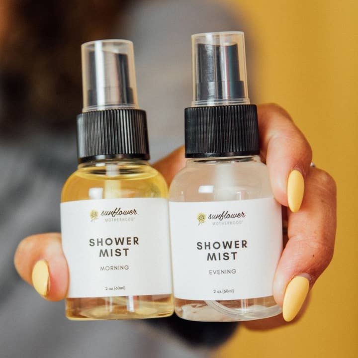 Sunflower Motherhood - Vente Brumes d'aromathérapie - Duo de brume de douche | Spray d'aromathérapie matin et soir0