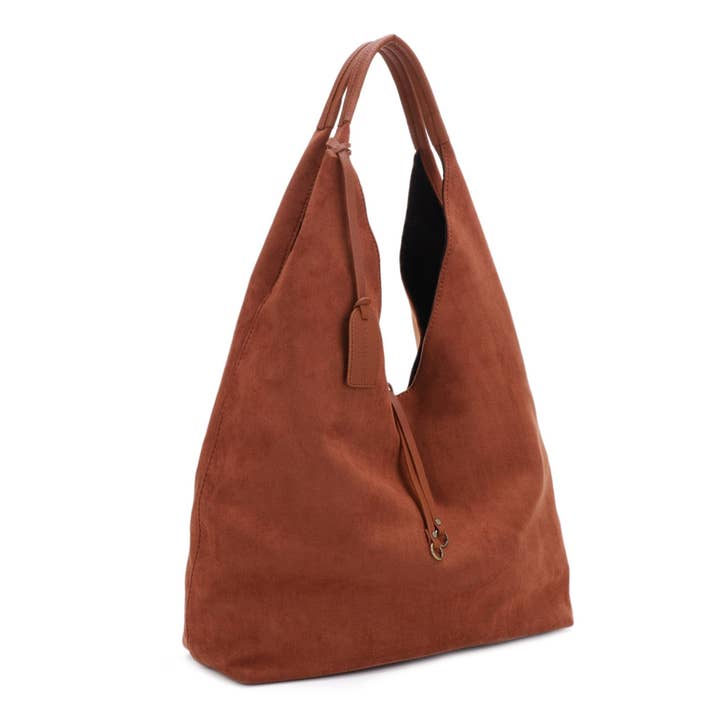 MiMi Wholesale - Wholesale Tote Bag - Women's - SF84303 Misty Faux Suede Hobo Tote Bag1