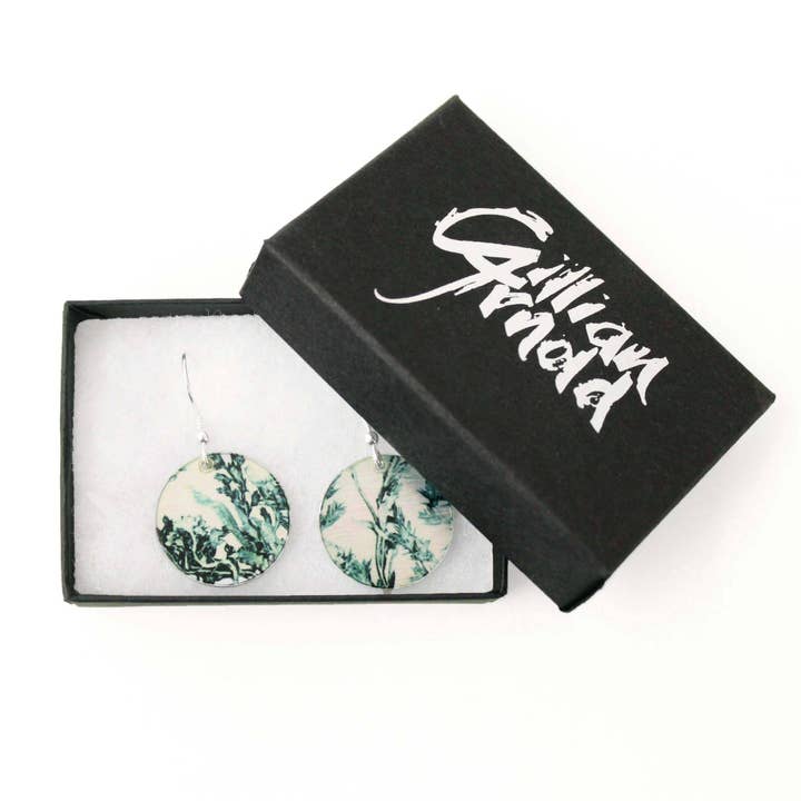 Stylish Earring Set, Emerald Landscape jewellery Gift for wholesale by Gillian Arnold Jewellery