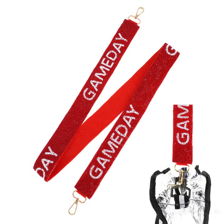 SP Sophia Collection - Wholesale Bag Strap - Women's - Seed Beaded "Game Day" Crossbody Shoulder Bag Strap
