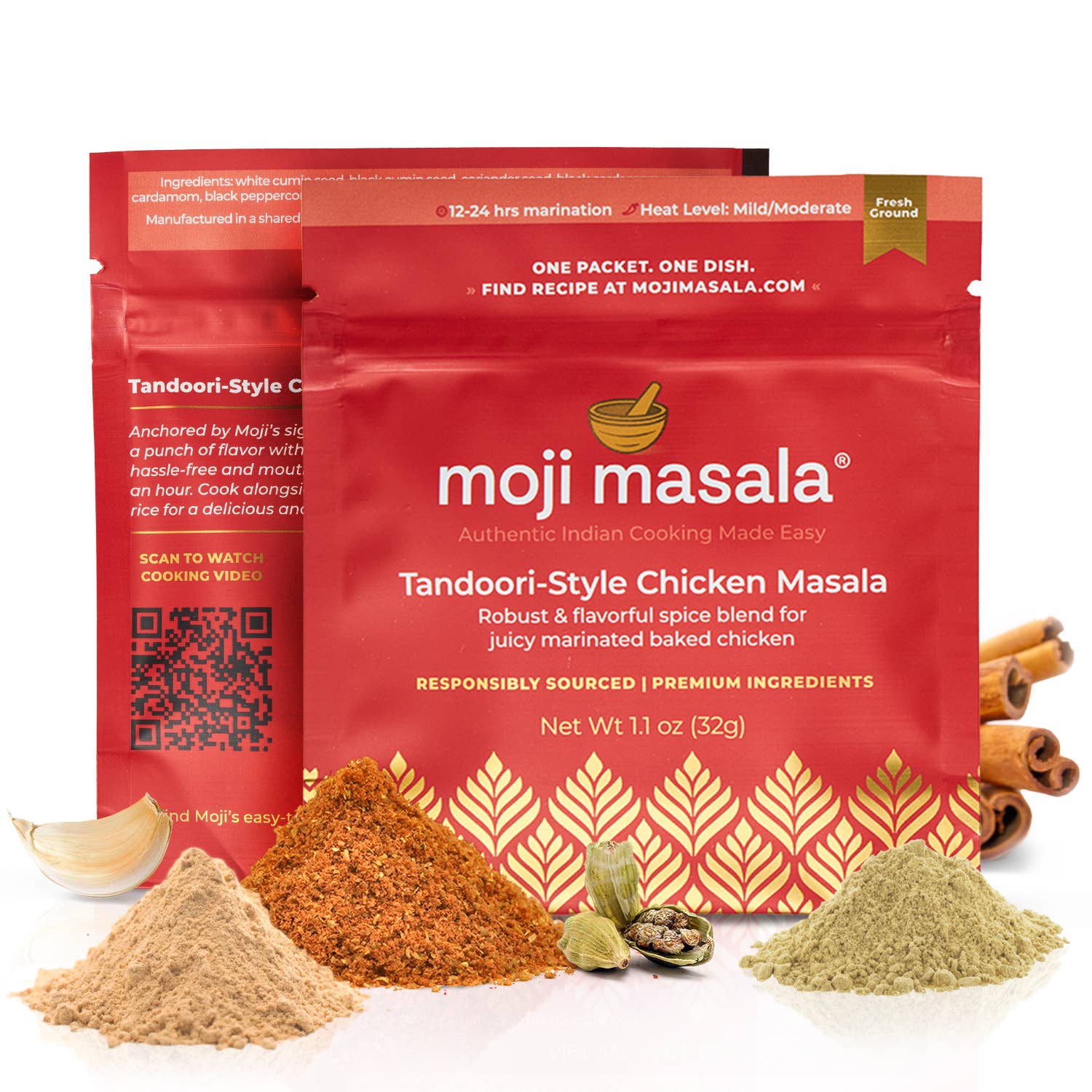 moji masala® Indian Spice Blends - Wholesale Dried Spice Mix - Tandoori-Style Chicken Masala Indian Spice Mix0