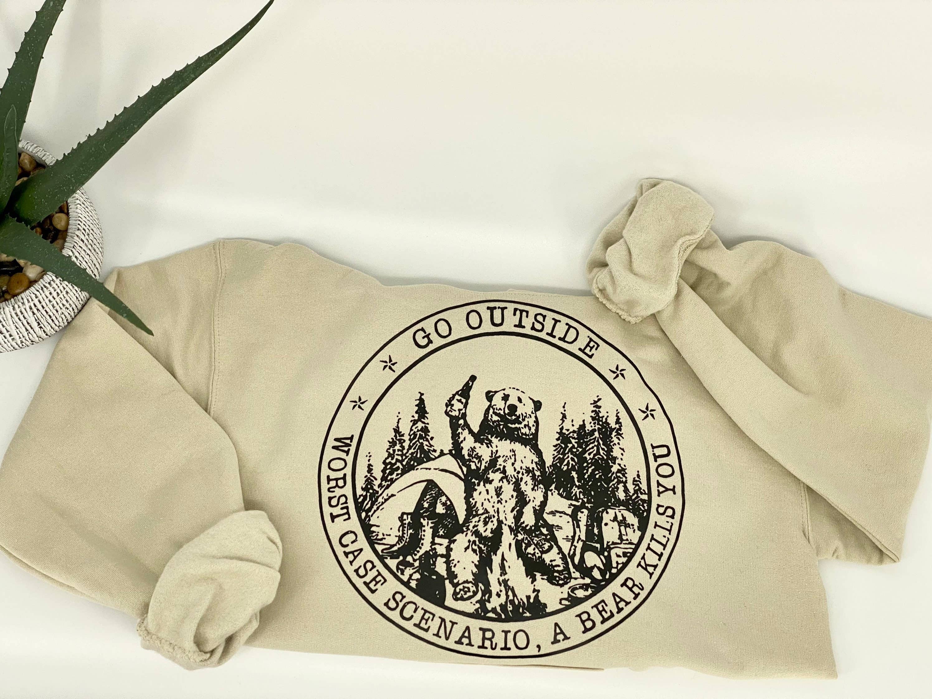 Style by Kenz - Wholesale Graphic Sweatshirt - Women's - Go Outside Sweatshirt, Graphic Hoodie3