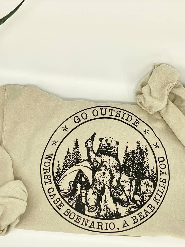 Style by Kenz - Wholesale Graphic Sweatshirt - Women's - Go Outside Sweatshirt3