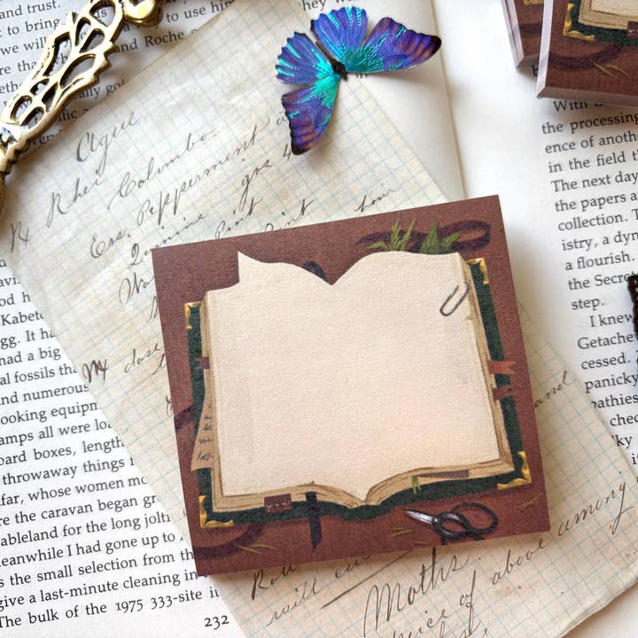 The Creeping Moon - Wholesale Sticky Notes - Botanist's book sticky note1