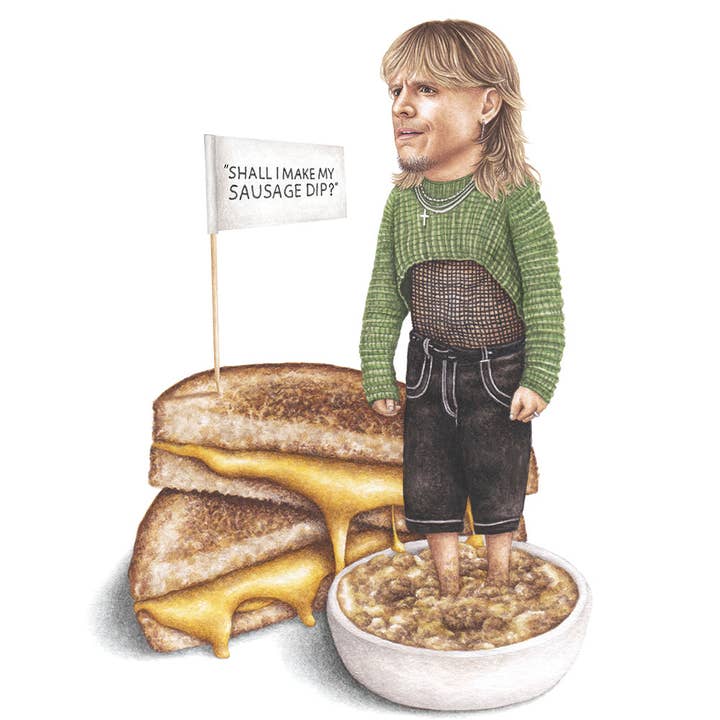 Celebs on Sandwiches - Wholesale Art Print - The Righteous Gemstones - Set of 6 Prints5