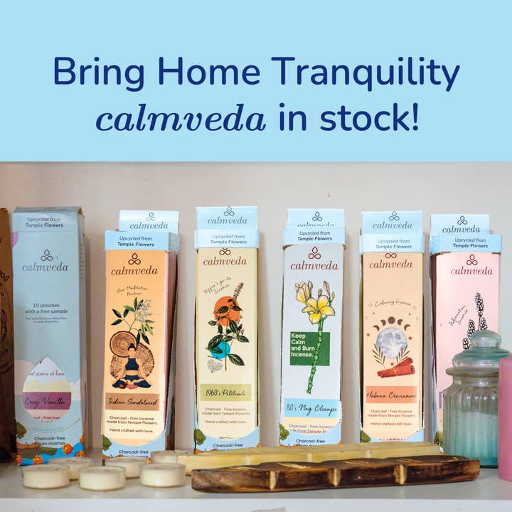 Calmveda Incense & Aromatherapy – wholesale Incense – Charcoal free Incense Display set 80s Nag Champa set-10 Pack