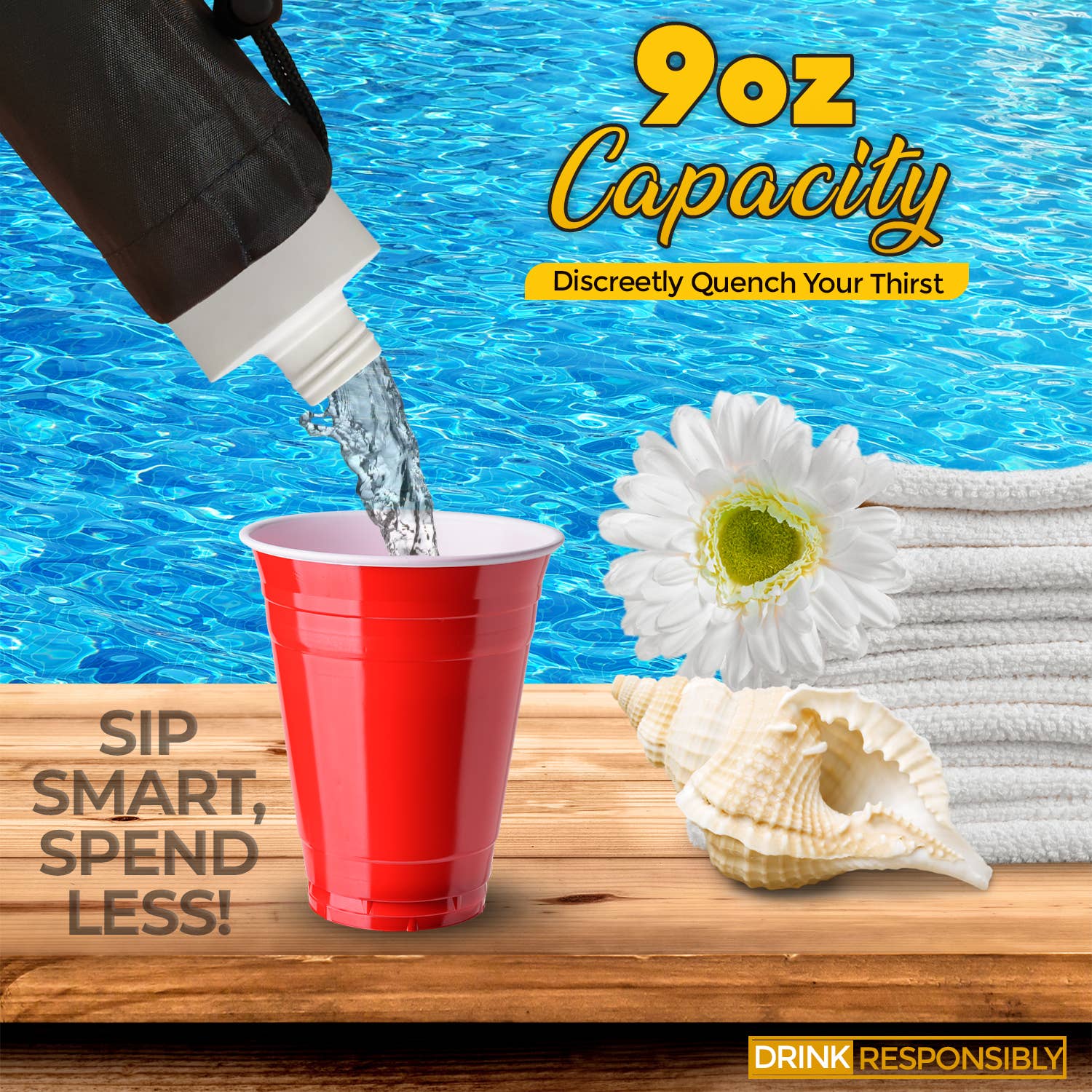 Smuggle Your Booze – wholesale Flask – Umbrella Flask - 9oz flask6