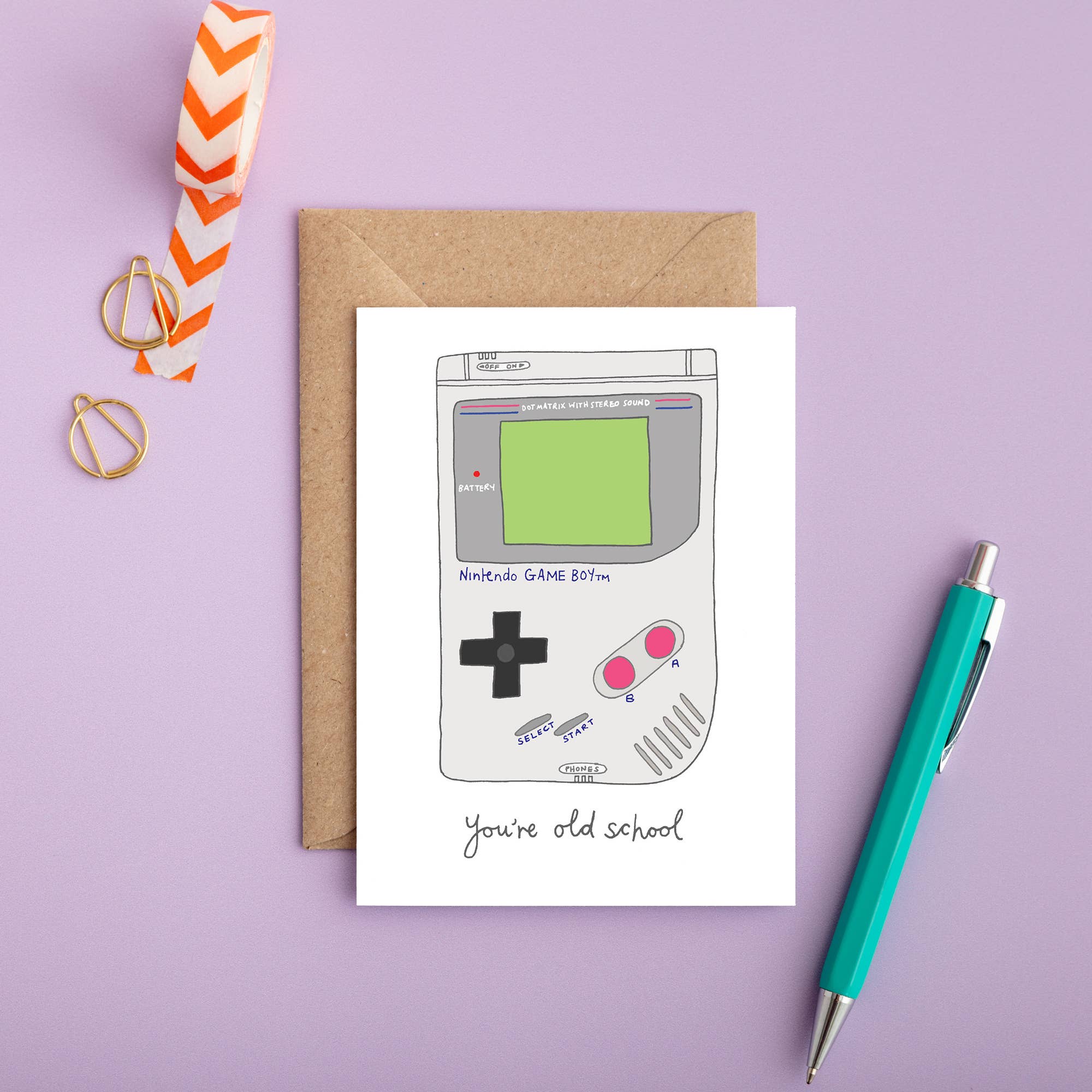 You've Got Pen On Your Face - Wholesale Birthday Card - Game Boy Greeting Card | Male Birthday Card | Retro Game4