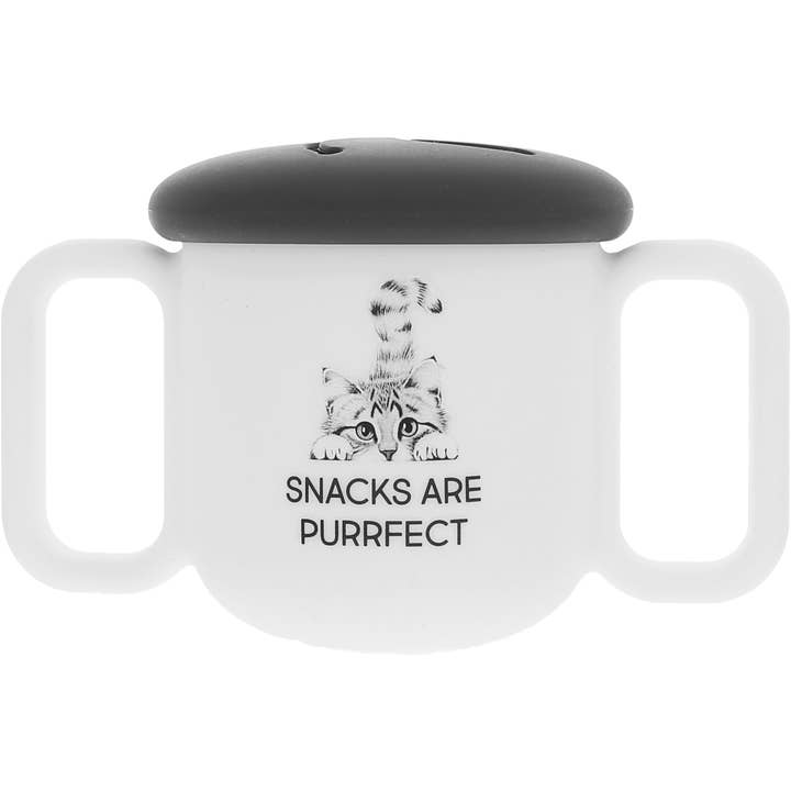 Purrfect - Silicone Snack Bowl with Lid for wholesale by Pavilion