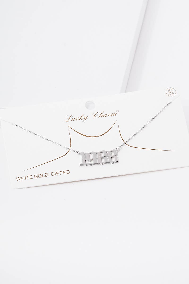 OHBOOBA DESIGN - Wholesale Pendant/Charm Necklace - Gold Plated Birth Year Necklace17