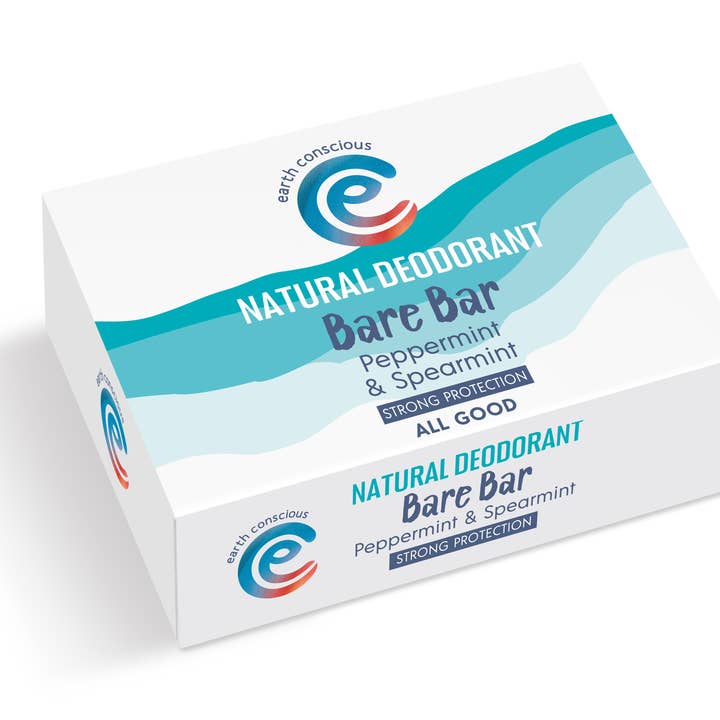 Bare Bar -Peppermint & Spearmint Strong Protection Natural Deodorant - 90g for wholesale by Earth Conscious