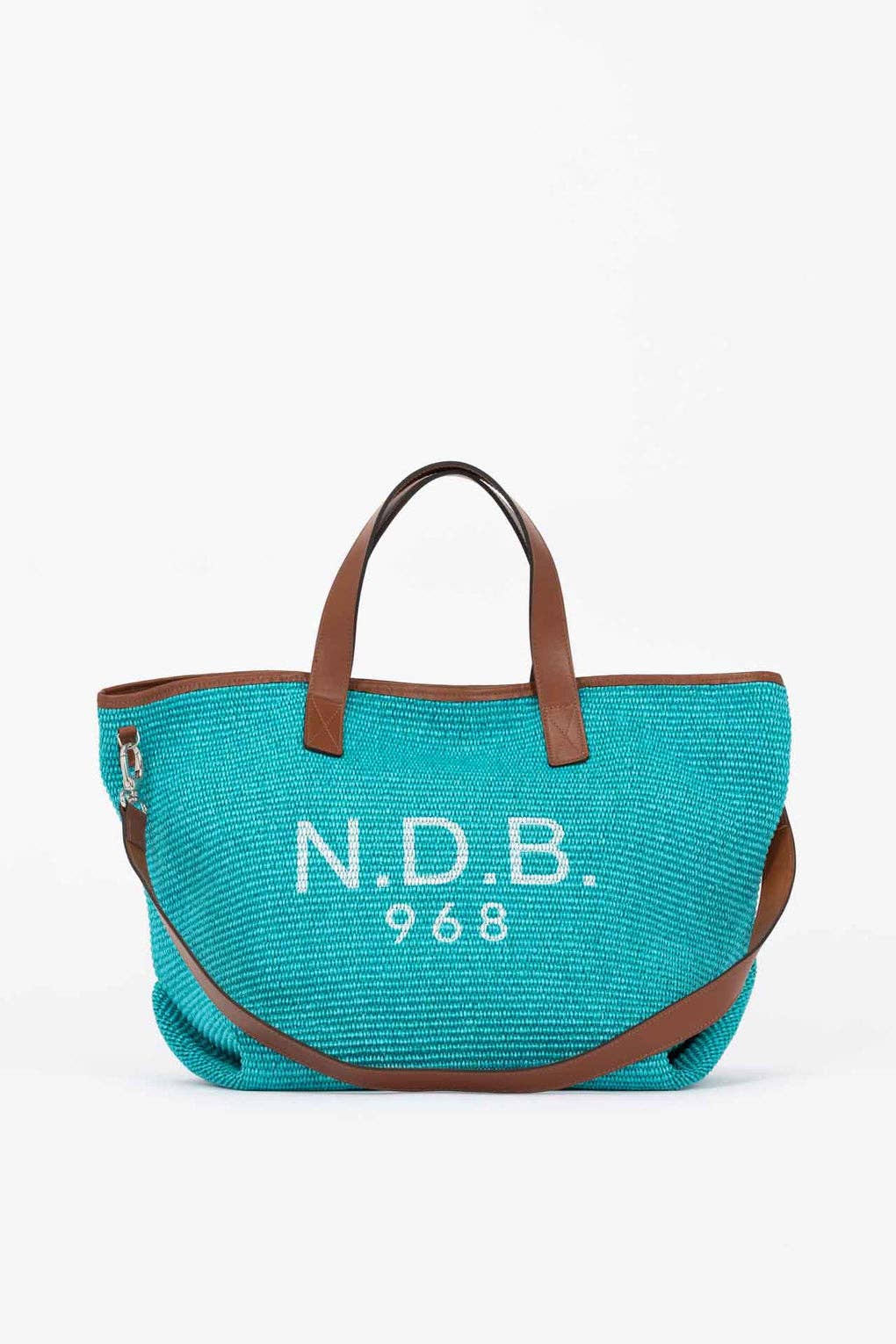 N.D.B.968 - Wholesale Tote Bag - Women's - Raja large in raffia and leather