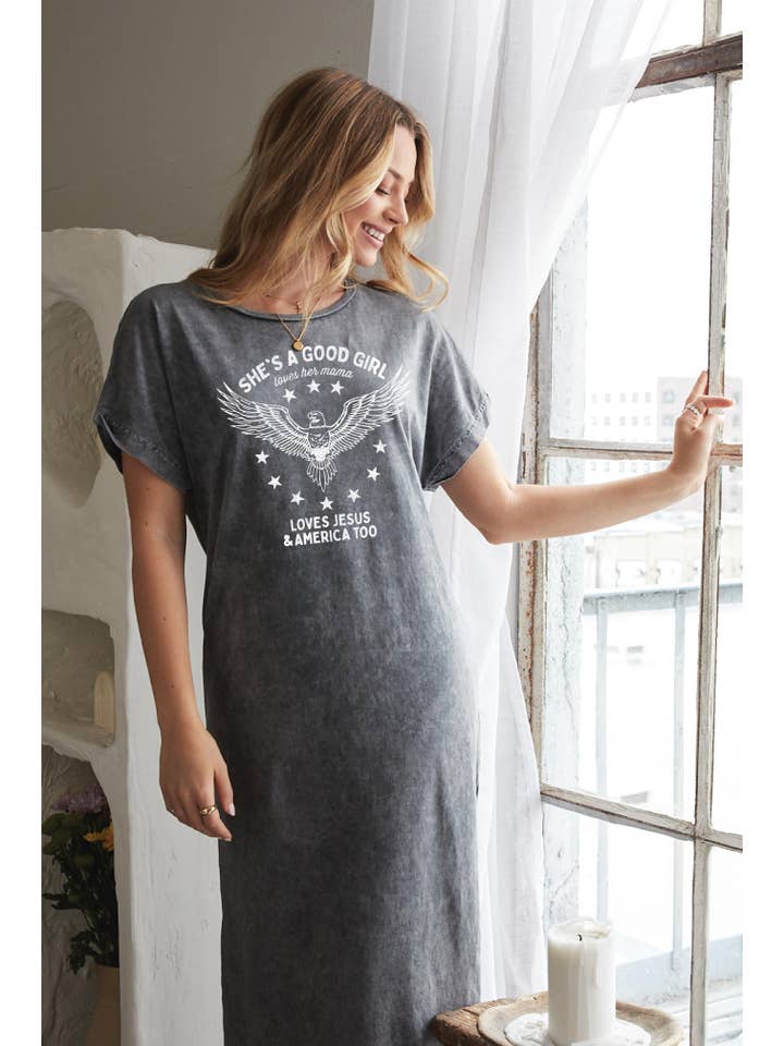 OAT COLLECTIVE - Vente Robe – femme - Robe graphique minérale SHE'S A GOOD GIRL3