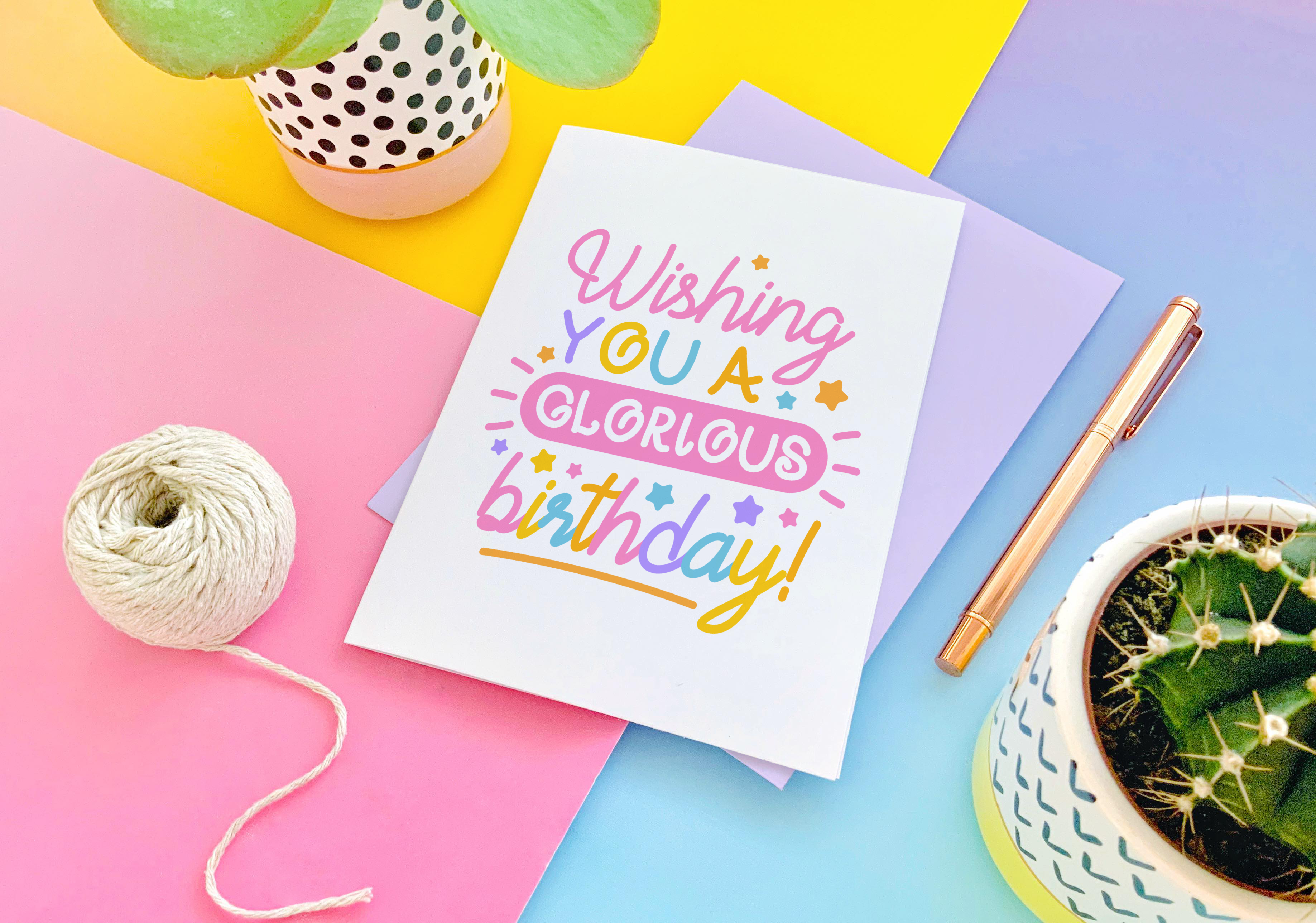 CoconuTacha - Wholesale Birthday Card - Glorious Birthday Greeting Card5
