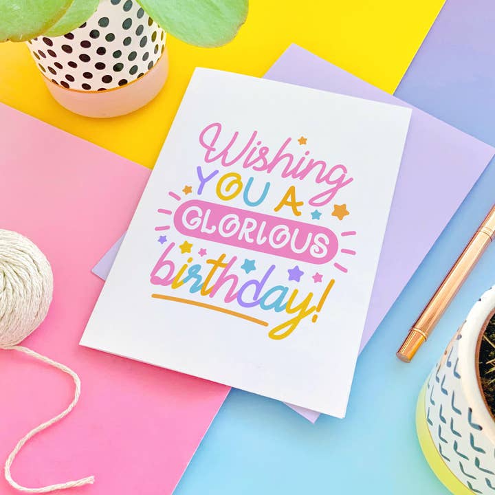CoconuTacha - Wholesale Birthday Card - Glorious Birthday Greeting Card5