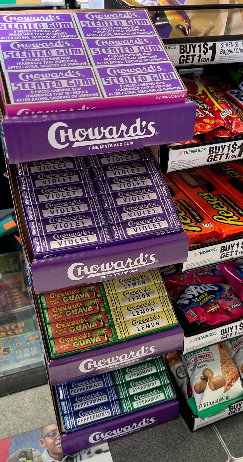 C. Howard Company, Inc. - Wholesale Chewing Gum - 96 ct. side kick or counter shipper5