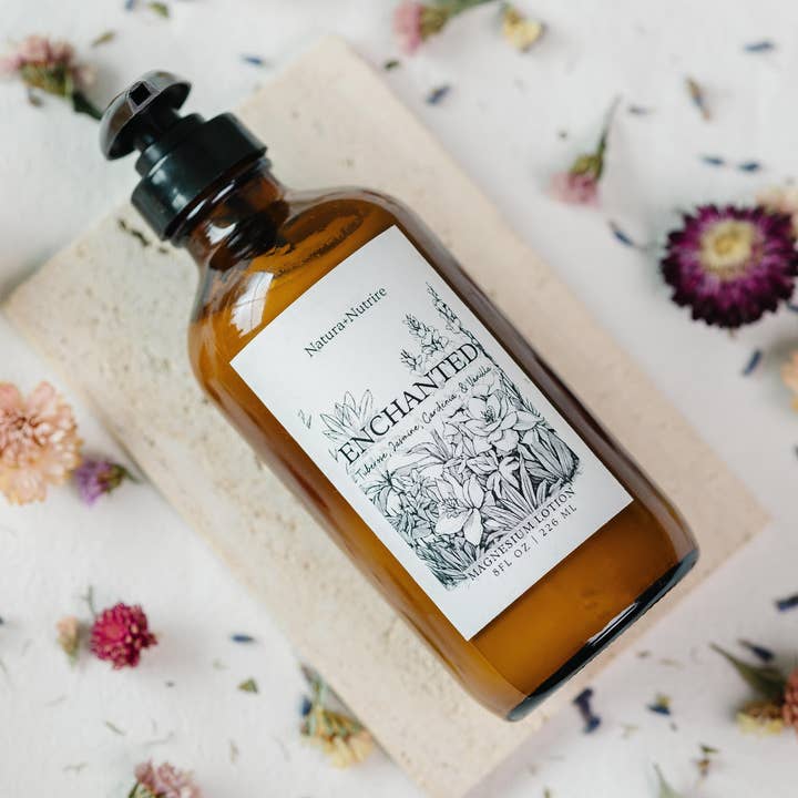 Enchanted Magnesium Lotion for wholesale by Natura+Nutrire Botanical Skincare