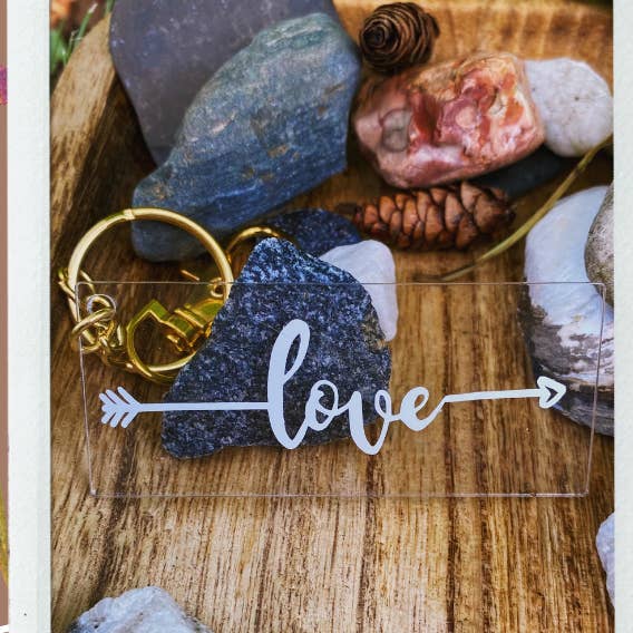 Cupid's Arrow - Acrylic Keychain (Rectangle 2.75" X 1.18") for wholesale by Acrylicool by Annie