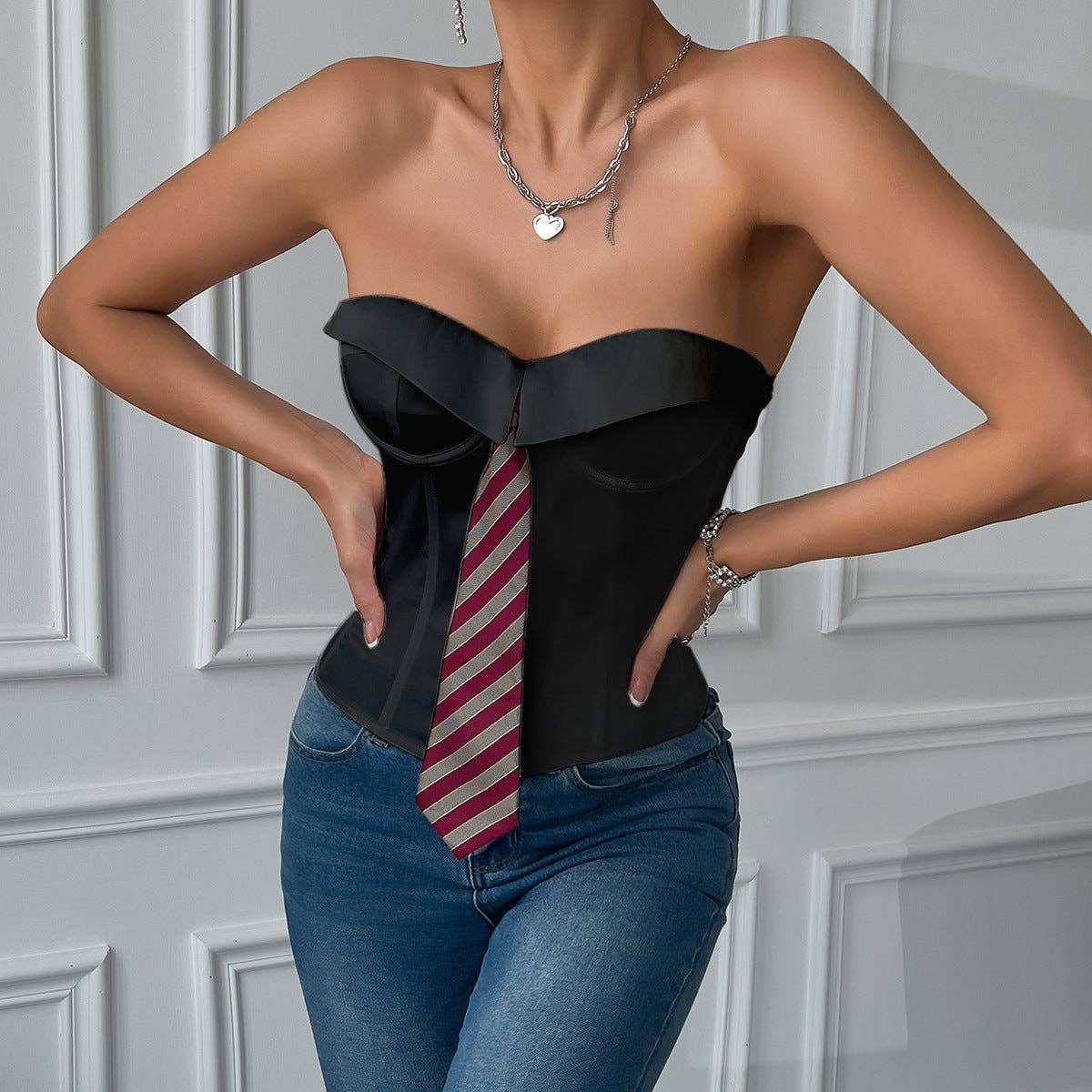 Marayn - Wholesale Blouse - Women's - Spicy Business Top Chic Edgy  Ready to Sell22