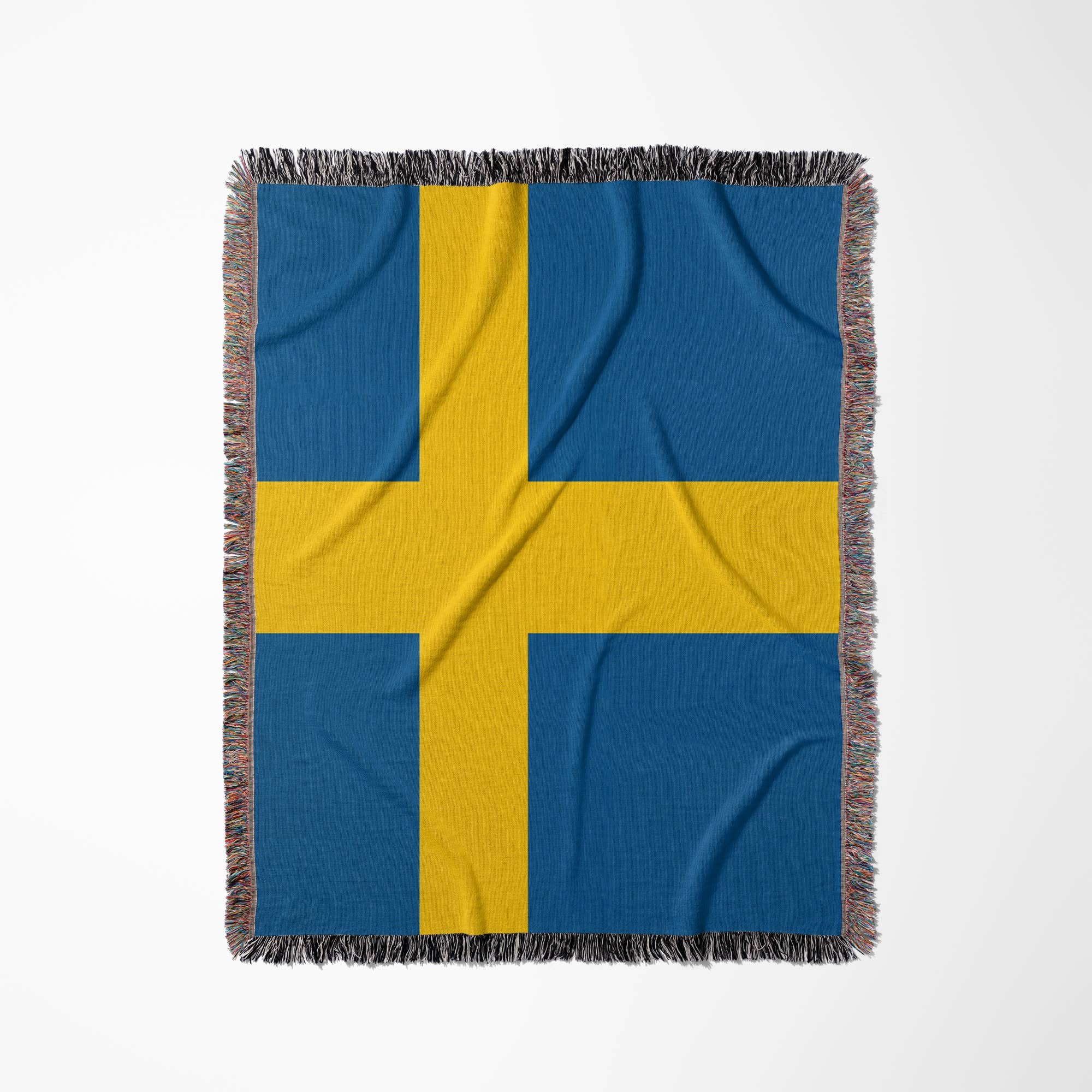 3dRose - Wholesale Throw Blanket - 3dRose, Flag of Sweden - Swedish blue and golden yellow Nordic Scandinavian Cross gold Scandinavia world, Blanket