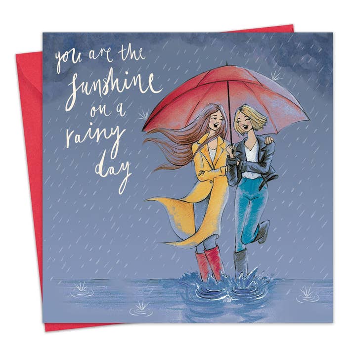 Luz do sol em um dia chuvoso - cartão motivacional por atacado de Twizler Ltd