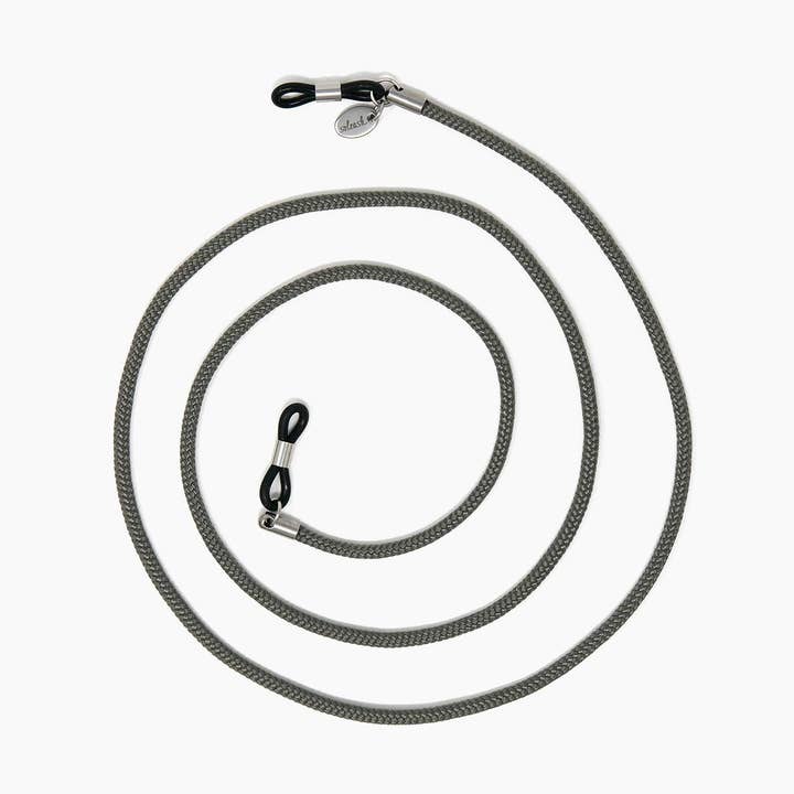 Grått glasögonband CHARCOAL soleash®, handarbete för wholesale av soleash