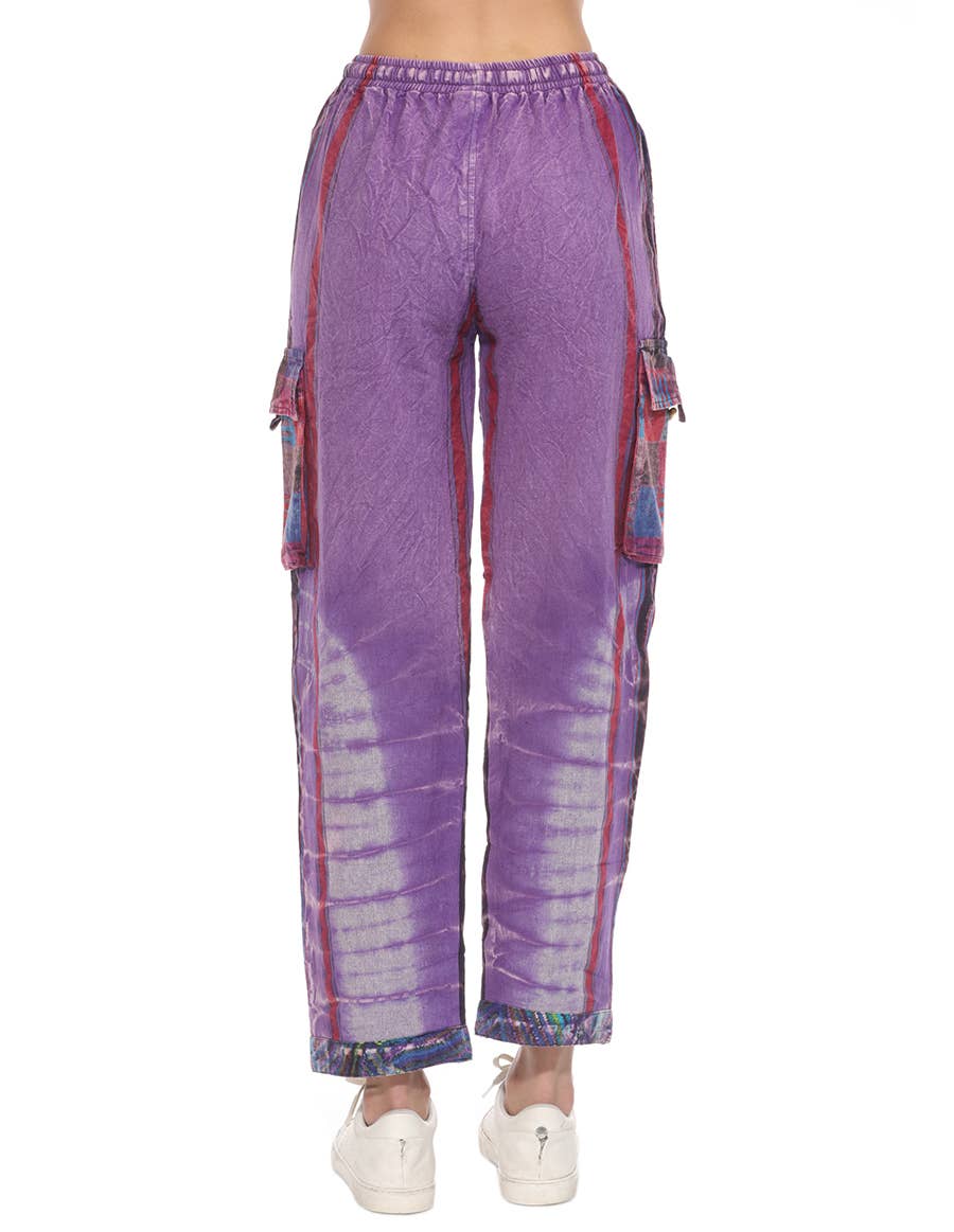 The Collection Royal / Royal Handicrafts - Vendita all'ingrosso Pantalone - Donna - Pantaloni Hippie Boho Hippie in cotone Stonewash3