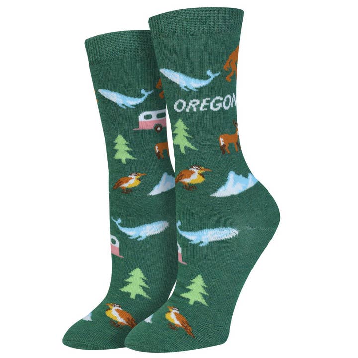 Damer Oregon Destination Sokker for engroshandel hos Sock Harbor / Bigfoot Sock Co.