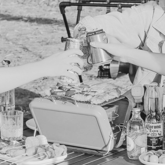 KIKIRIKIT - Wholesale Outdoor Grill Tools - Basic Yellow Foldable Portable Charcoal Barbecue Kit6