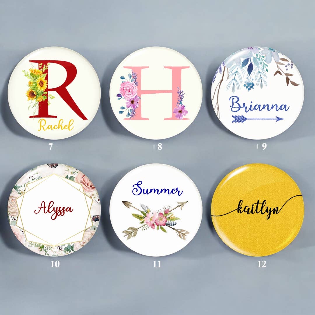 One Team Blessed - Wholesale Compact Mirror - Custom Personalized Mirrors | Bridesmaid Proposal Gift5